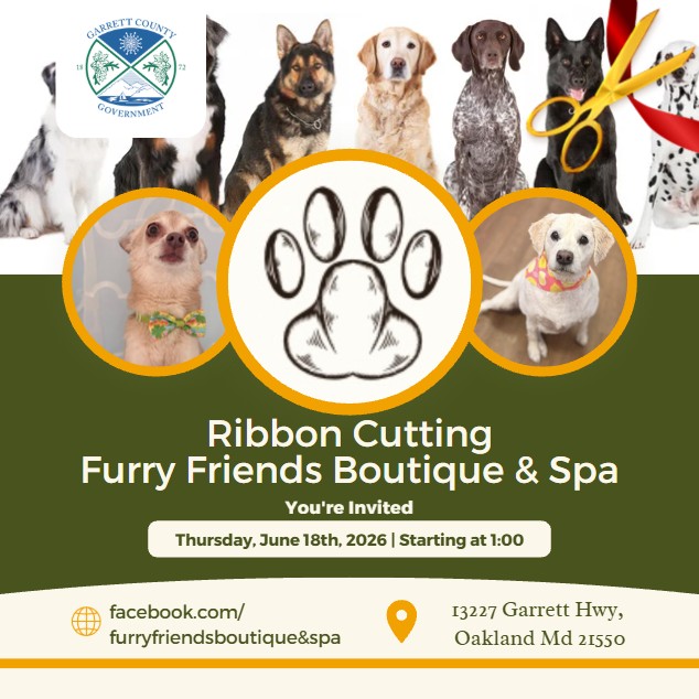 Todays Business Spotlight 📣 is on Furry Friends Boutique and Spa! 
Visit them at Furry Friends Boutique & Spa, LLC
Follow us to see more daily Garrett County Business Spotlights!
If you are interested in having your business featured contact Connor Norman at cnorman@garrettcountymd.gov. #businessdevelopment #garrettcountymd